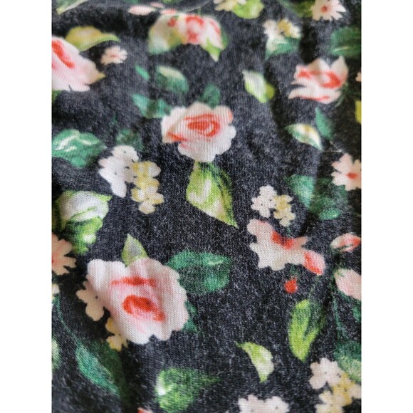 Posh Peanut Black Floral Ruffle Two Piece 0-3 Months Infant Baby Outfit - Picture 5 of 5